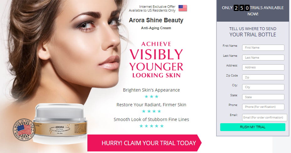 Arora Shine Beauty official page