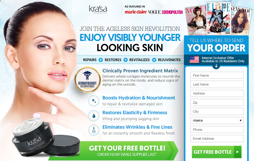 Krasa Cream official website